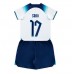 Engeland Bukayo Saka #17 Babykleding Thuisshirt Kinderen WK 2022 Korte Mouwen (+ korte broeken)